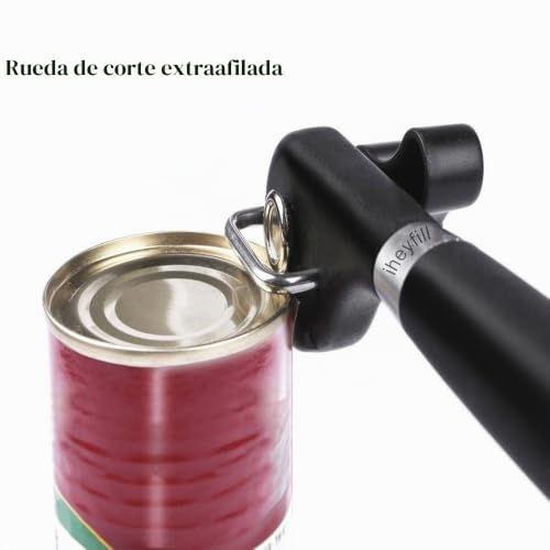 Miniatura 5 de Abrelatas Manual De Seguridad, Diseño Ergonómico Antideslizante Con Borde Liso, Corte Lateral Sin Cortes Agudos Abrelatas, Levantador De Tapa Que No Toca Los Alimentos