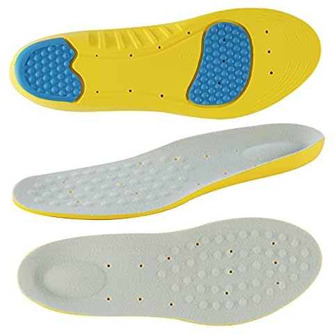 Orthotic Insoles Arch Support Plantar Fasciitis Insoles for Women&Men, Memory Foam Insoles Shoe Inserts Shoe Insoles Metatarsal Insoles for Flat Feet Pain Relief Boot Insoles Running Shoe Inserts L Cover