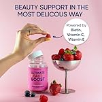 Moerie Hair Skin and Nails Gummies for Women & Men - Biotin for Hair Loss, Gummy Vitamins & Growth Dietary Supplements - Sugarbear for Thicker Hair - Allergen Free - 60 per Serving - Balanced Diet - Image 3