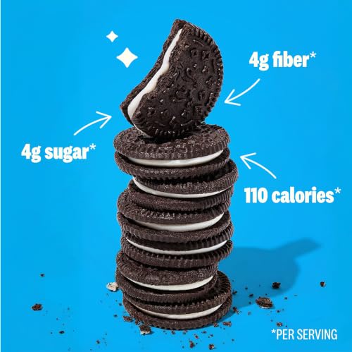 Image of Rip Van LEOs - Cookies and Cream Sandwich Cookies - Low Sugar Snack Cookies - Low Carb Snack - Diabetic Snacks - 40 Low Sugar Cookies (10 Packs of 1.69oz)