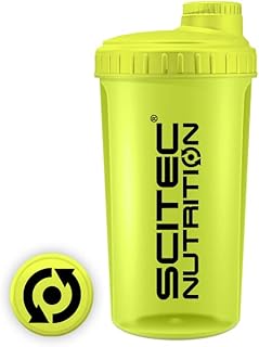 Scitec Nutrition Shaker, Shaker proteinowy, bez BPA, 700 ml, Neonowy żółty