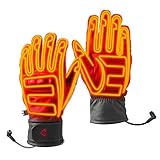 Gyde Gerbing 12V Hero Gloves - Motorcycle Heated Gloves with Short Cuff, Microwire Heating Panels, High Impact Knuckle Protection – Medium/Black