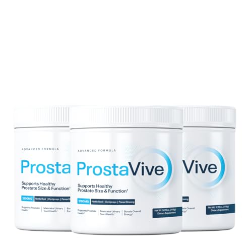 ProstaVive Advanced Prostate Support Formula - Complete Urinary & Bladder Health Supplement - Helps Promote Strong Flow & Emptying - Natural Powder - Gluten Free, Non-GMO