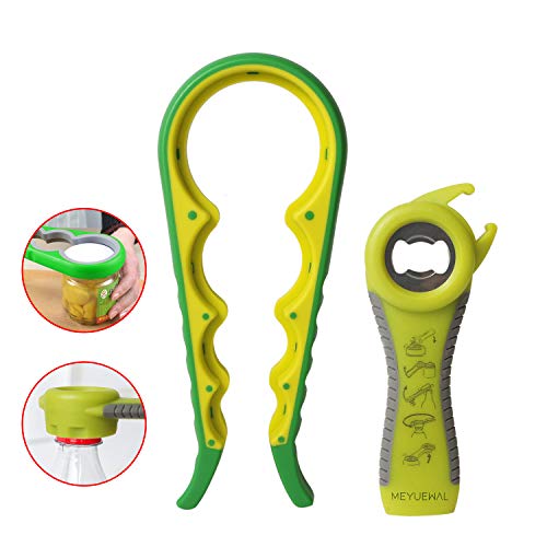 Jar Opener, 5 in 1 Multi Function Can Opener Bottle Opener Kit