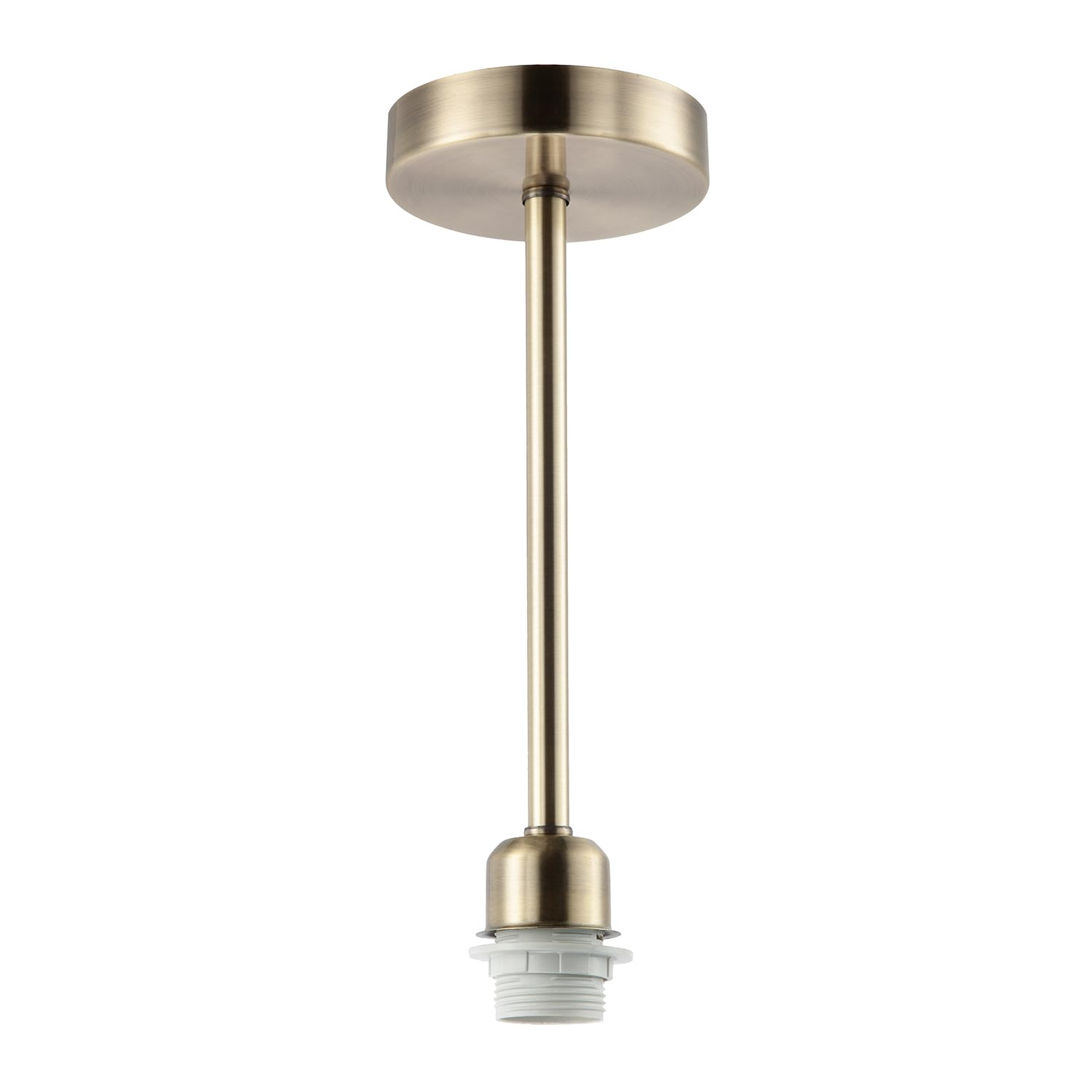 B&Q -  Classic Antique Brass Ceiling Light Fixture To Showcase Lamp Shades