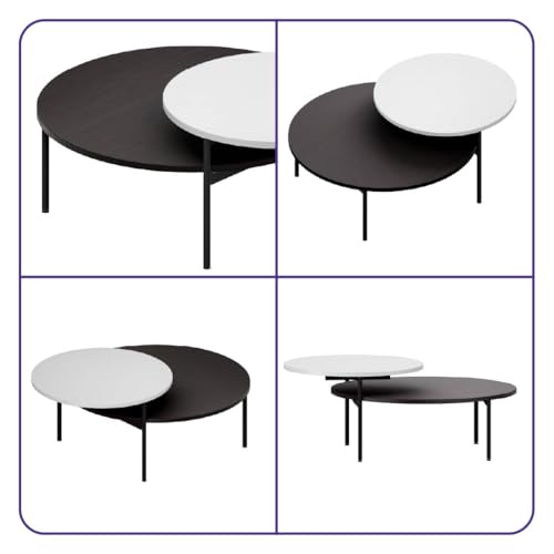 Image of Wakefit Center Table | 1 Yr Warranty | Coffee Table for Living Room Wooden, Tea Table for Living Room Wooden, Sofa Table, Free Installation from Brand, Modern Multi-Functional & Wobble-Free(Arkive)