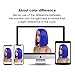 Tereshar Dark Blue Bob Wigs for Women Girls Costume Heat Resistant Synthetic Hair Women's Costume Wigs Cute Middle Part Fashion Colored Bob Wigs for Fun Cosplay Halloween Party(12inch)