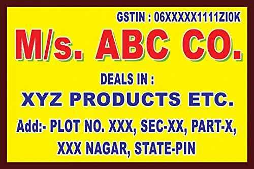 customised Flex Banner with Firm Name and gst no. add. and Deals Size 48X36 INCH Flex Digital Print Star qaulity-image-34