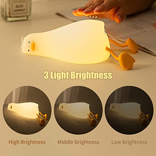Lámpara de noche con forma de pato y luz cálida miniatura 3