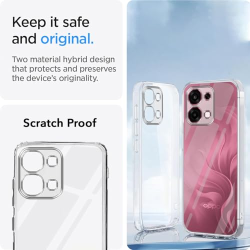 Image of Jkobi Silicone Back Cover Case for Oppo F31 5G | Oppo F33 5G (Clear Shockproof Case with Camera Protection | Soft and Flexible | Transparent)