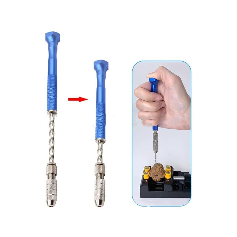 DIY Tools Set for Epoxy Resin Blue Semi Automatic Pin Hand Twist Drill