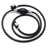LIDSCURA 5/16'' 8mm Rubber Fuel Line Assembly, 6ft Boat Motor Fuel Gas Hose Line Assembly, Replacement for Yamaha Replacement for Mariner