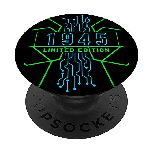 Cumpleaños 1945 Edición limitada Regalo Usado Gaming Vintage PopSockets PopGrip Intercambiable