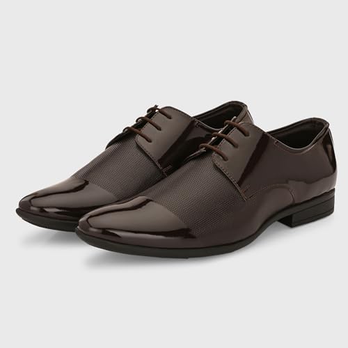 Image of Centrino Men's Formal Shoes |Premium Craftsmanship & Durable Build |Stylish & Elegant Design | Lace-Up Design with Cushioned Insole for Comfort |Craftsmanship for All-Day Elegance (9745)