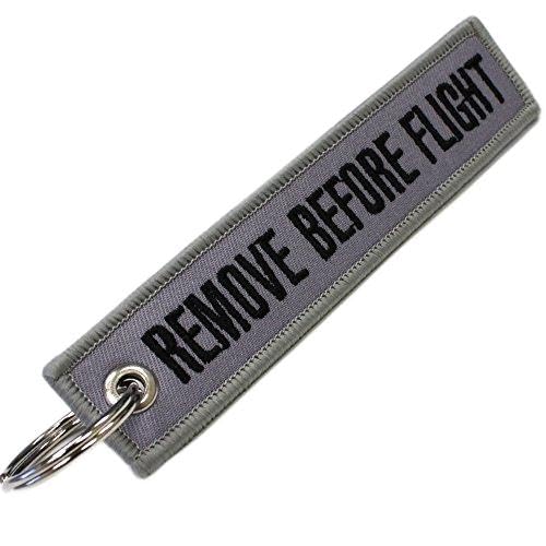 Rotary13B1Remove Before Flight Keychain - Gray/Black