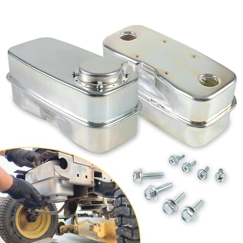 751-0616B 951-0616B Twin Inlet Exhaust Muffler 951-0616 751-0616 Fit for MTD Cub Cadet LT-1018 LT-1022 LT-1024 RZT50 RZT54 RZT42 RZT50KH (Muffler)