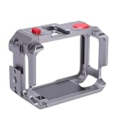 Yanmis Telaio Protettivo per Gabbia per Action Camera in Metallo in Lega di Alluminio con Supporto per Slitta Fredda, Vite da 1/4 di Pollice, Telaio di Espansione Multifunzionale per Fotocamera,