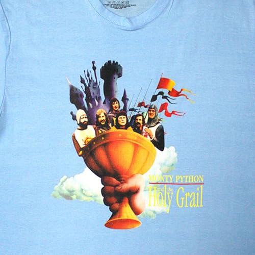 T-shirt Monty Python Holy Grail Cloud Rock Off avec impression textile haut de gamme
