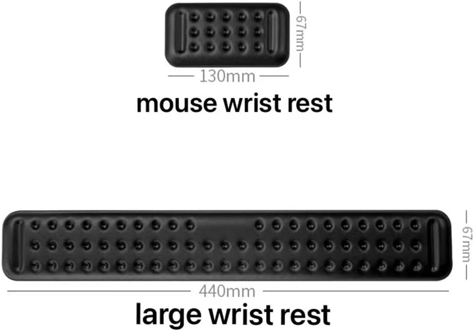 Keyboard Mouse Wrist Rest PU Ergonomic Memory Foam Hand Palm Rest Support for Computer Typing