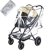 WODEGOU Dog Stroller Rain Cover, EVA Transparent Waterproof Windproof Cover, Dog Wagon Pet Stroller Rain Cover for Outdoor