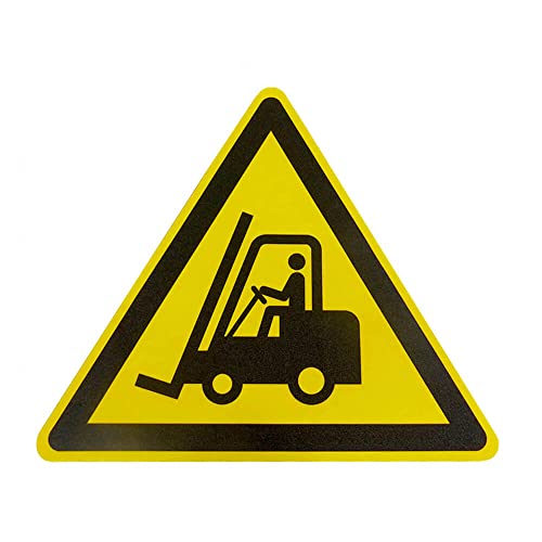 TMS PRO SHOP Bodenzeichen Warnung vor Flurförderzeugen, Rutschhemmung R13, PVC, SL 60 cm aus Folie Cover