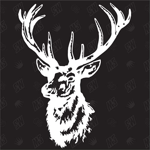 Cerf – Stickers tête de chasseur sauvage