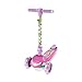 Jetson Disney Princess 3-Wheel Kick Kids Scooter, LED Lights on Stem & Light-Up Wheels, Lightweight Frame, Height-Adjustable Handlebar, Lean-to-Steer System, Easy-Fold Mechanism, Ages 3+, JPRNS2-3KIK