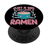 solo una ragazza che ama ramen divertente noodles lover graphic popsockets popgrip intercambiabile