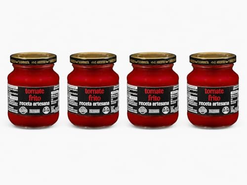Tomate frito receta artesana Hacendado con aceite de oliva Tarro 300 g Pack 4