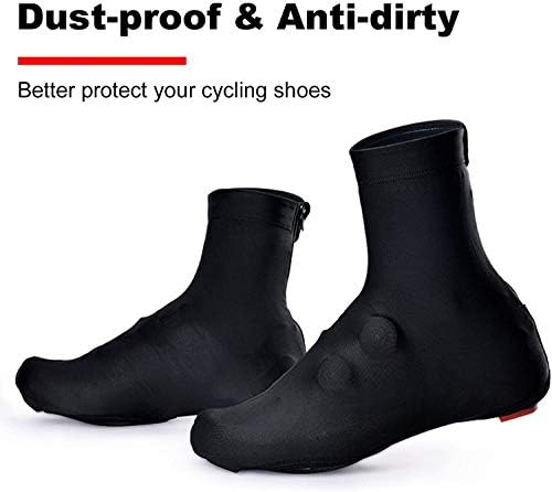 Waterproof Silicone Shoe Covers for Cycling & Outdoor - Thermal Overshoes for Men & Women, Winter Road & Mountain Bike Protection, Size C (Large), Color C