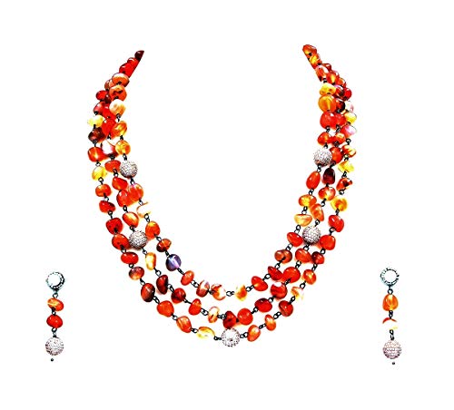 Juego de joyas étnico de piedras semipreciosas: el regalo ideal para mujeres y niñas