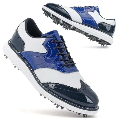 Image of Men Golf Shoes Professional 9 Spikes Comfortable Outdoor Golf Training Sport Sneakers for Men