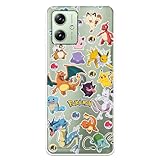 Imagen describiendo el producto Funda Oficial de Pokémon para Motorola Moto G54 5G - Silicona Transparente