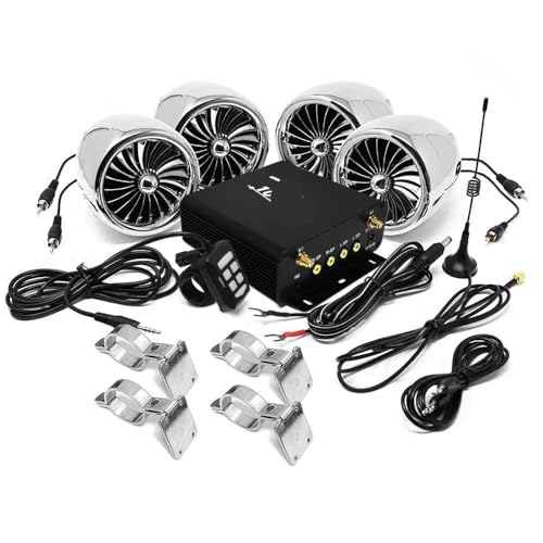 Parlantes para Manubrio con Amplificador 1000W 4 Canales