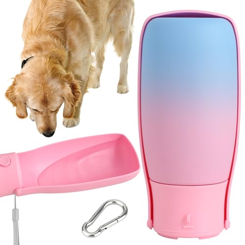 19oz Portable Water Bowl for Dog, 180° Foldable Dog Water Bottle with 3.2inch Big Drinking Bowl for Big Dogs Walking, Hiking, Lightweight, Leak-Proof, BPA-Free 19oz Portable Water Bowl for Dog, 180° Foldable Dog Water Bottle with 3.2inch Big Drinking Bowl for Big Dogs Walking, Hiking, Lightweight, Leak-Proof, BPA-Free