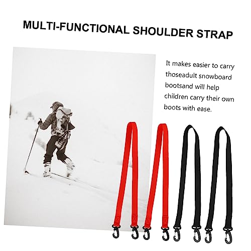 BESPORTBLE 8 Stück Skischuh-Gurte Skischuh-Trägergurt Snowboard-Stiefel-Schulter-Tragegurt Verstellbare Riemen Ski-Haltergurte Ski-Gurt Snowboard-Stiefel-Halter Schneeschuh-Gurt – Bild 3