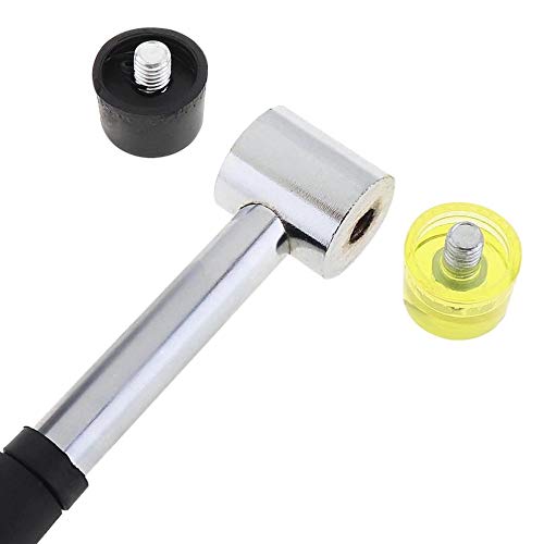 uptodateproducts High Quality 25mm Rubber Double Faced Work Glazing Window Beads Hammer Nylon Head Mallet Tool 2