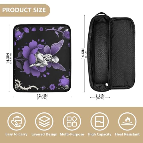 Bolsa para herramientas de cabello con estera resistente al calor miniatura 4