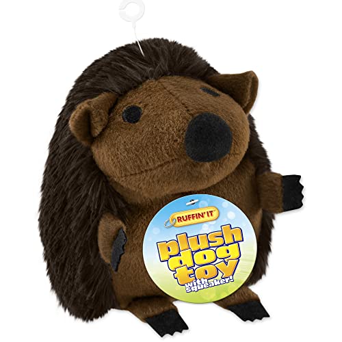 Westminster Pet Ruffin' It Plush: Large Hedgehog - Plush Wildlife Dog Toy with Squeaker, Realistic, Safe & Durable, Soft Material