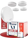 ALPENLUFT Rauchmelder 10 Jahre Batterie, Feuermelder Flach, Rauchwarnmelder, Brandmelder, | Ohne Bohren, Ohne LED Blinken - Rauch Brandschutz Brandmeldeanlage 5er Set