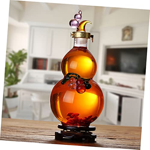 Bouteille de whisky en verre style calebasse pour vos repas d'été - 3