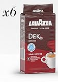  6x LAVAZZA DEK Intenso Entkoffeiniert Kaffee 250g gemahlen Italienisch Espresso