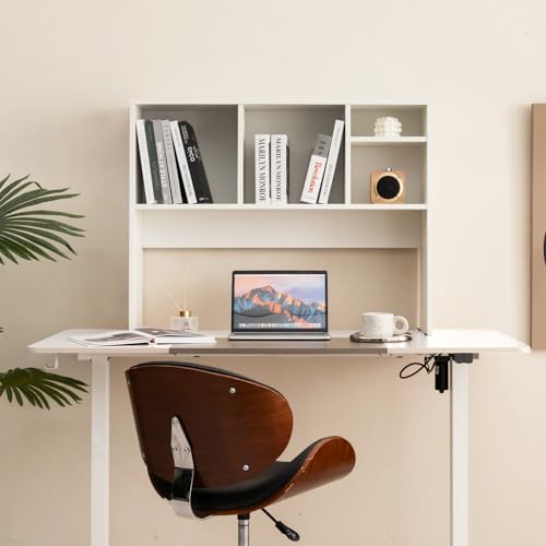 Étagère Bureau 4 Compartiments Blanc 94cm GIANTEX