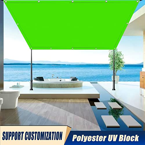 Filet résistant l'eau et voile d'ombrage 3x6m polyester vert tendre
