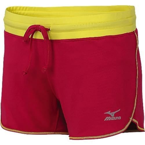Short split Mizuno Meridian femme sangria pour vos séances de running estivales