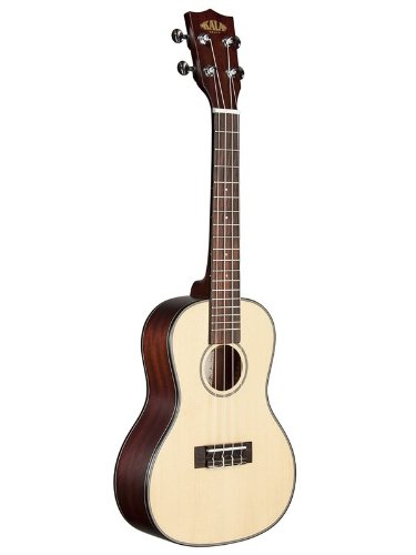 Kala KA-SCG Solid Spruce Mahogany Concert Ukulele Bundle with Gig Bag, Tuner, Austin Bazaar Instructional DVD, and… - Les Beatles, Paul McCartney, John Lennon, RIngo Starr, George Harrison Kala KA-SCG Solid Spruce Mahogany Concert Ukulele Bundle with Gig Bag, Tuner, Austin Bazaar Instructional DVD, and… – Image 3