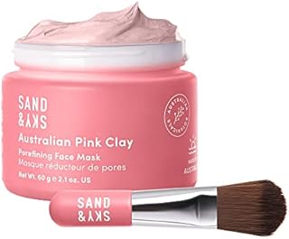 Sand & Sky Australian Pink Clay Porefining Mask for Blackheads, Enlarged Pores and Pigmentation