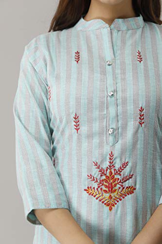 Image of Women's Cotton Embroidered Kurti