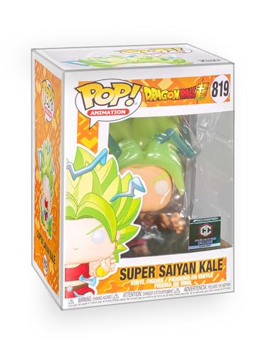 Funko Pop! Anime: Dragon Ball Super - Figura de vinilo exclusiva de col rizada de Super Saiyan con protector de caja