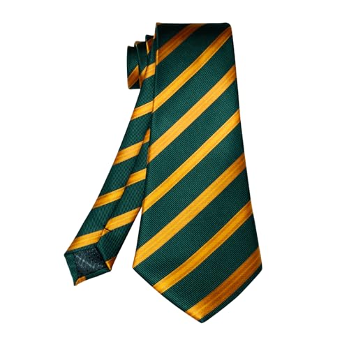 Image of 5PCS Mens Silk Designer Tie, Pocket Square, Cufflinks, Drilled Tie Ring and Lapel Pin Set for Wedding Groom Party